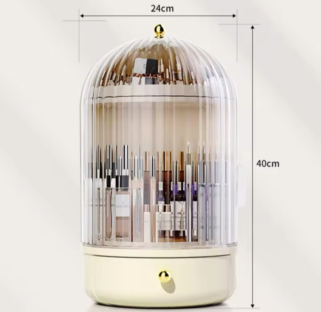 360° Clear Rotating Makeup Organizer, Large Capacity Storage Display Case, Countertop Cosmetics Storage Vanity Shelf 360° Clear Rotating Makeup Organizer, Large Capacity Storage Display Case, Countertop Cosmetics Storage Vanity Shelf